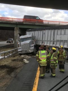 Jackknifed Tractor-Trailer Causes Route 17 Closure