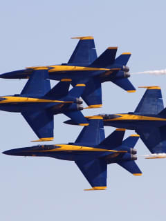 Did You See Them? Navy Fighter Jets Fly Over Hudson River