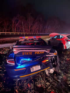 Three Injured In Crash Involving State Police Cruiser In Ulster County