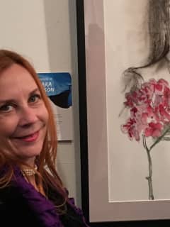 Floral Fun: Darien Artist Leads Adult Painting Night Out