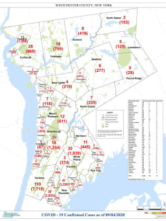 COVID-19: Here's Latest Rundown Of Westchester Cases By Municipality