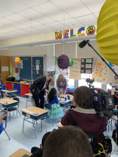 First Lady Tours Elementary School In Meriden With New Education Secretary