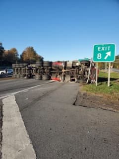 Crash Involving Truck Hauling Large Boulders Snarls Part Of Morning Commute On I-287