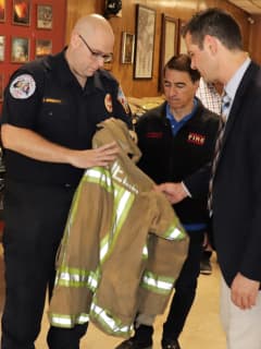 Greek Firefighters Who Battled Blazes In Street Clothes Now Have Gear, Thanks To Ridgefield FD