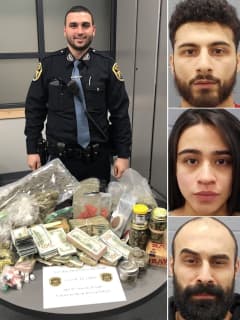 Fairview Officer Finds Drug Mill: 8 Pounds Of Pot, Crack, $72,000 Cash Seized, Three Busted