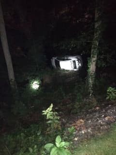 Woman Hospitalized After Car Crashes Off Merritt Parkway