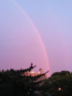 Rainbow Brightens Fleetwood Sky