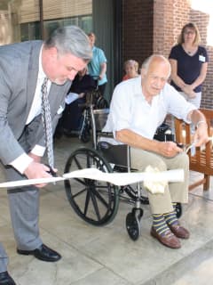 Senior Care Center Opens Therapeutic Patio For Recovering Patients