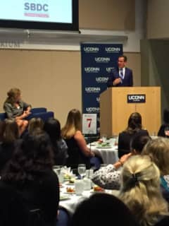 In Stamford Visit, Malloy Vows To Do More To Help Women In Workplace