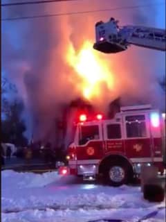 Raging Rockland Fire Closes Two Roads