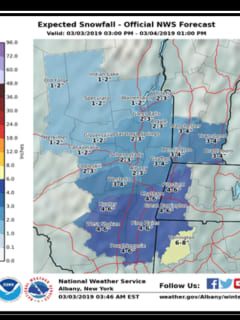 Here Are Latest Projected Snowfall Totals For Latest Storm