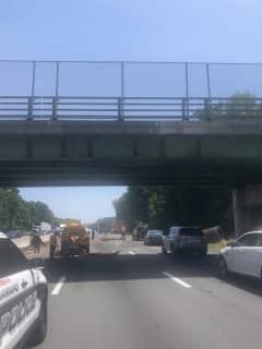 Truck Crashes Into I-87 Overpass