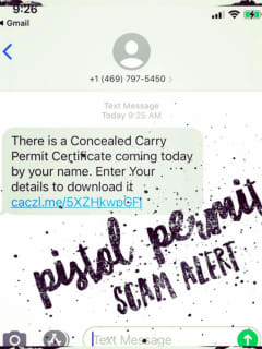 Alert Issued For Pistol Permit Scam