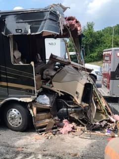 PHOTOS: RV Collides With Tractor-Trailer On Route 78