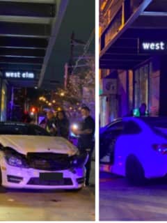 Mercedes-Benz Crashes Through Hoboken Storefront