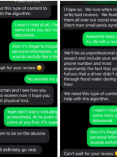 'Don't Be a Douchebag': Texts From North Jersey Restaurant To Customer Go Viral