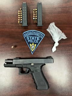 Suspect In Stolen Car Nabbed With Gun, Drugs In Hampden County