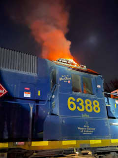 Fire Burns CSX Train To Crisp Near Fallston Airport