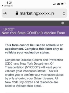 COVID-19: Alert Issued For Text Message Phishing Scheme On Vaccine Verification