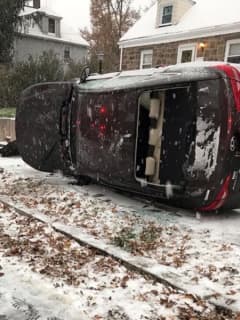 Cresskill Firefighters Free Driver After Snow-Related Crash