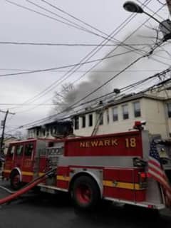 17 Adults, 9 Children Displaced In Newark Fire, 1 Firefighter Injured