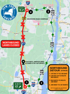 Roadwork Update: I-87 In Orange County To Remain Open Due To Snow