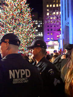 Tight Rockefeller Center Security For Lighting Of Tree From Area