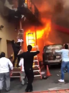 Children Jump From Fire Escape In Fast-Moving Bergen Blaze