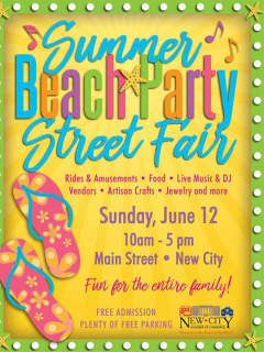 New City Celebrates Summer With Beach Party Street Fair