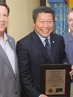 Firefighters Name Senator Hwang Of Westport As Co-Legislator Of The Year