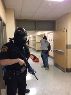 Multiple Police Forces Hold Active Shooter Drill At Fox Lane High School