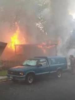 Mobile Home Destroyed By Fire In Central Jersey
