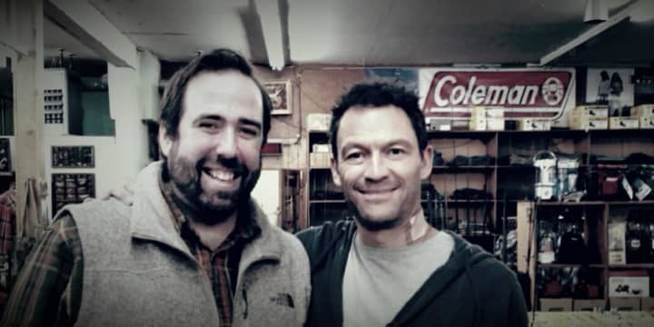 Chris Frawley, owner of Mel&#x27;s Army-Navy with Dominic West.