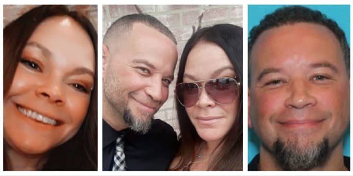Jami A. Harrison and her husband Matthew Scott Harrison who is wanted in connection with her murder, police say.