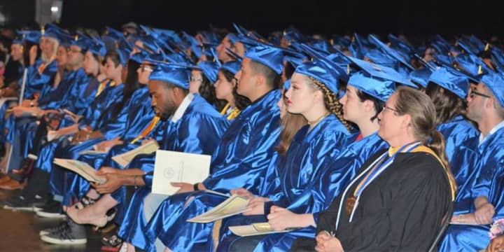 The latest graduating class from Dutchess Community College during Thursday&#x27;s commencement ceremony at the Mid-Hudson Civic Center.