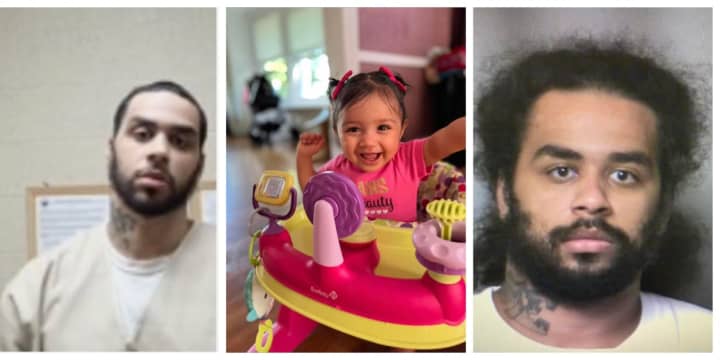 Seen Him? Christopher Francisquini is wanted for killing and dismembering his infant daughter Camilla (Center).