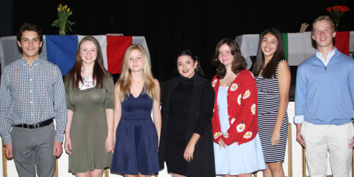 These French students joined the ranks of the World Language Honor Society at Pleasantville High School.
