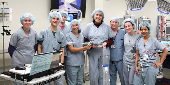 Harrison High School students got to experience the use of robotics in surgery at White Plains Hospital.