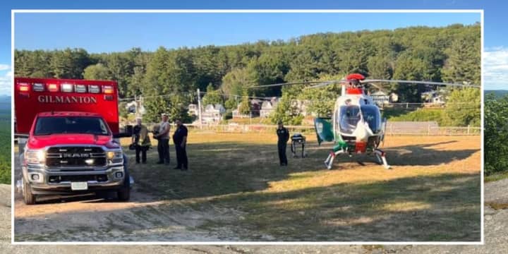 Rescue crews airlifted Harvey Weener, 71, after he fell while hiking in New Hampshire over the weekend.