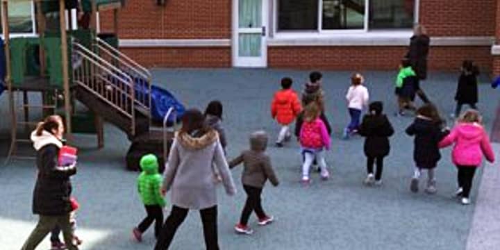 Students at George Washington School honored National Walking Day on Wednesday.