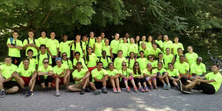 Teens from the Pocantico Hills Day Camp take part in a bike trip. Registration for the summer camp begins later this month.