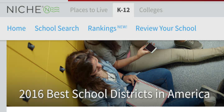 Twenty-seven Westchester County school districts were ranked among the 100 best in New York according to Niche.