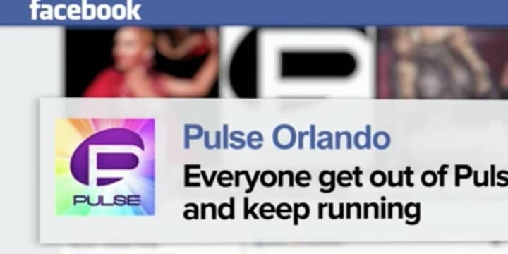 A posting on the Pulse Facebook page after the shooting broke out.