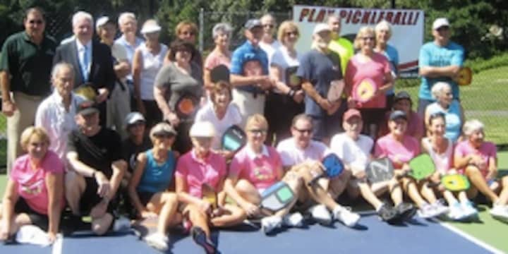 Fairfield recently opened its new pickleball courts. See story for IDs.