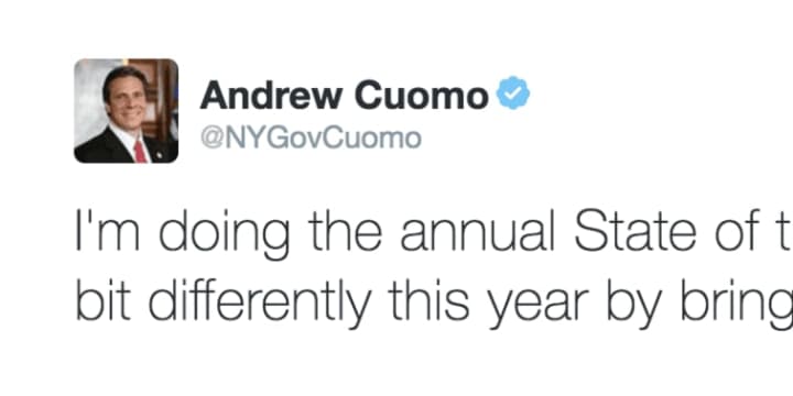 Gov. Andrew Cuomo made the announcement on the State of the State change via social media on Monday. He will be taking his annual message directly to the people in six different regions of the state, including the Hudson Valley.