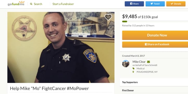A GoFundMe page has been set up to raise $150,000 for Putnam County Sheriff&#x27;s Deputy Michael Schmidt&#x27;s medical expenses. Schmidt is battling Multiple Myeloma, which is a type of cancer.