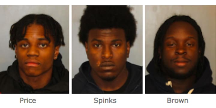 From left: Chayne Price, 19, of Middletown; Keimoni Spinks, 19, and Timothy Brown, 25, both of Spring Valley.