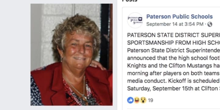 Paterson Public Schools Supt. Eileen Shafer posted the above announcement on Friday, prior to issuing a press release Monday regarding the incidents.