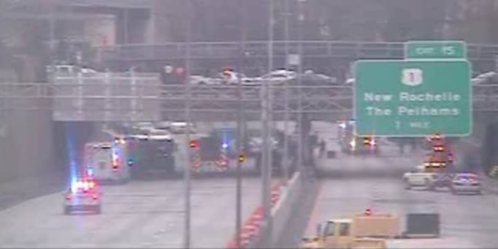 A look at the I-95 closure in New Rochelle.
