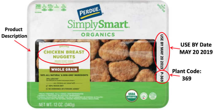 One of the recalled Perdue products.